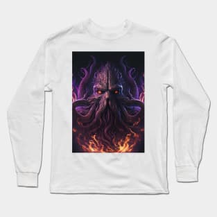 Sea Giant Monster Dark Fantasy Long Sleeve T-Shirt